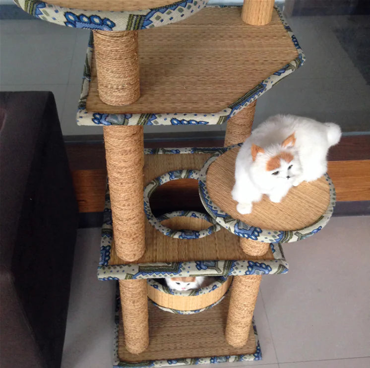 MOMOPET Cat Scratching Board and Large Cat Tree