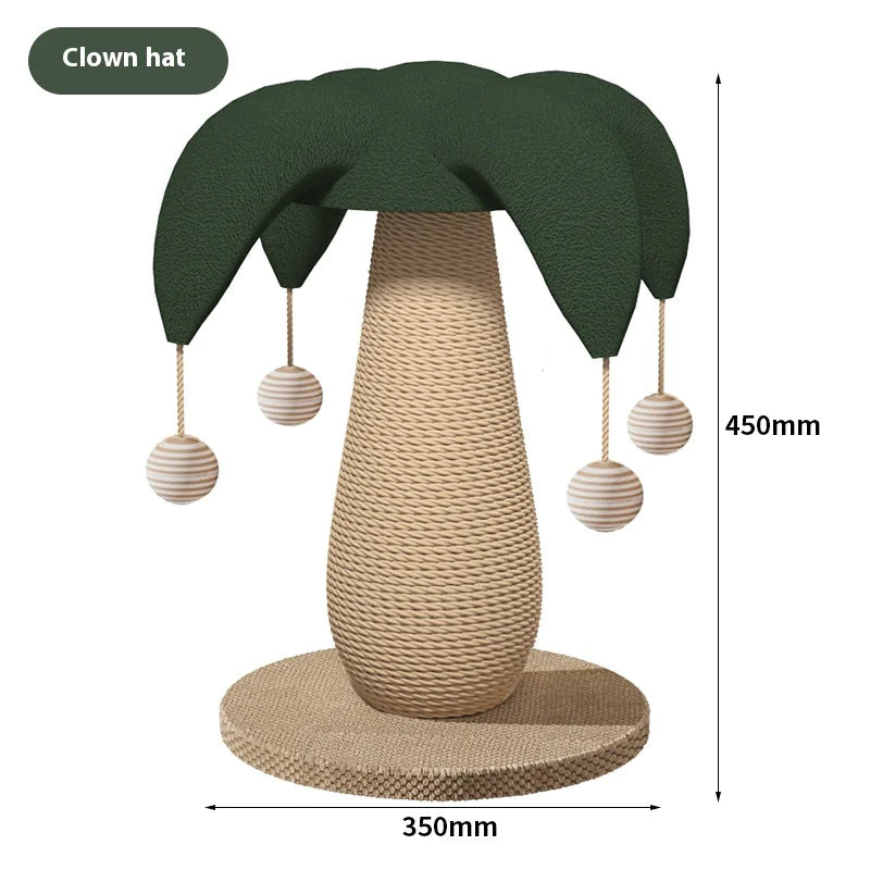 Kratzbaum für Katzen, Pilz- oder Clown Form
