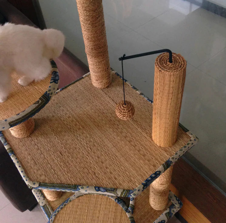 MOMOPET Cat Scratching Board and Large Cat Tree