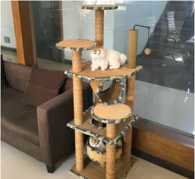 MOMOPET Cat Scratching Board and Large Cat Tree