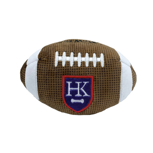 Huxley & Kent for Dogs | HK Football (Small) | Power Plush Dog Toy with Squeaker | Funny Dog Toy | Cute Dog Toy | H&K Squeaky Dog Toy